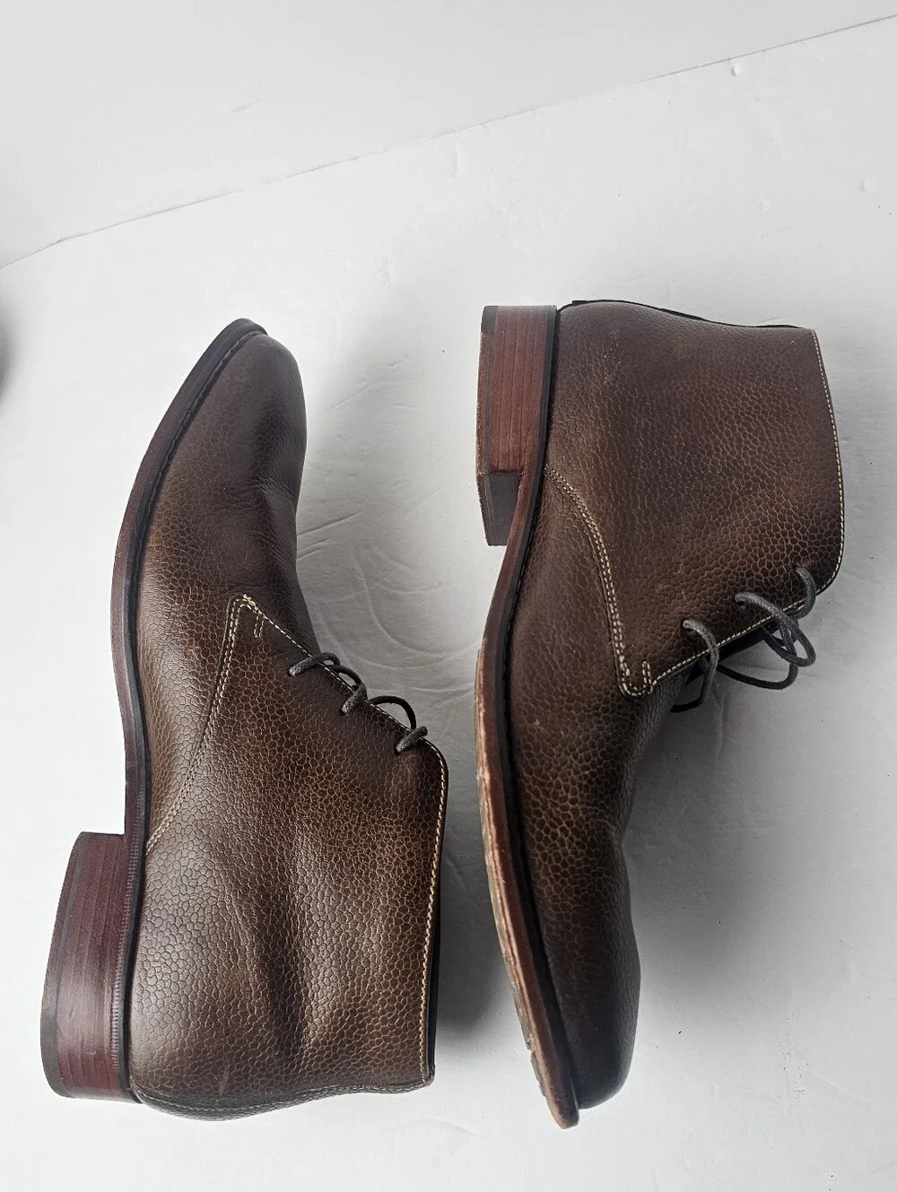 Cole Haan Air Colton Chukka Boots Textured Grain Finish 8.5M Lace Up Style Prep